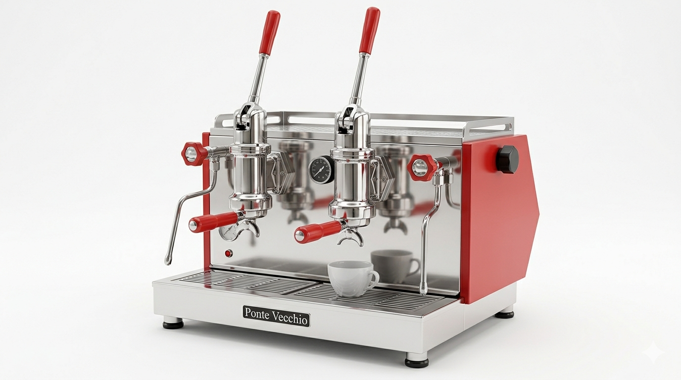 Rendering 3D modificato di una macchina per il caffè